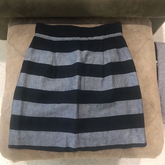 ❤️ FRENCH CONNECTION SKIRT Black & Gray Size 6 ❤️ - Picture 4 of 6